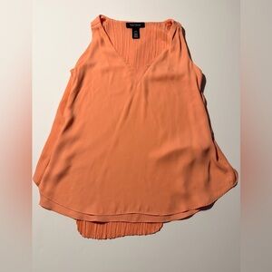 White House Black Market Coral Sleeveless Blouse